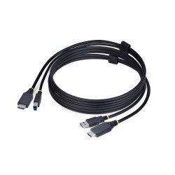 StarTech.com Câble KVM HDMI de 1,8m et USB 5Gbps, 4K 60Hz, Câble Combo HDMI 2.0 et USB pour Commutateurs/Switchs KVM