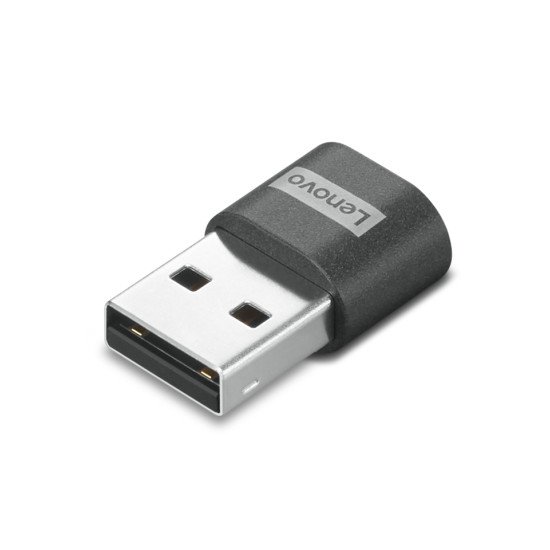 Lenovo 4X91C99226 changeur de genre de câble USB-C USB-A Noir