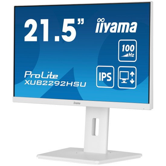 iiyama ProLite XUB2292HSU-W6 écran PC 54,6 cm (21.5") 1920 x 1080 pixels Full HD LED Blanc
