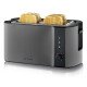 Severin AT 9341 grille-pain 4 part(s) 1400 W Noir, Acier brossé, Acier inoxydable Severin AT 9341 grille-pain 4 part(s) 1400 W Noir, Acier brossé, Acier inoxydable