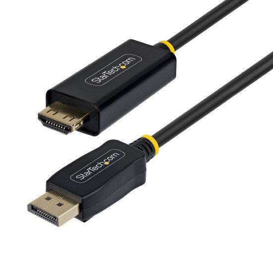 StarTech.com Câble Adaptateur DisplayPort vers HDMI de 1m avec Connecteurs à Verrouillage, 4K 60Hz, HDR, Convertisseur Vidéo DP vers HDMI Unidirectionnel, DP Desktop vers Moniteur HDMI
