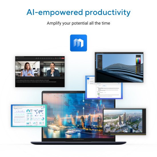 ASUS ExpertBook B5 B5405CCA-LY0020X Intel Core Ultra 7 255H Ordinateur portable 35,6 cm (14") WUXGA 16 Go DDR5-SDRAM 512 Go SSD Wi-Fi 7 (802.11be) Windows 11 Pro US International Noir