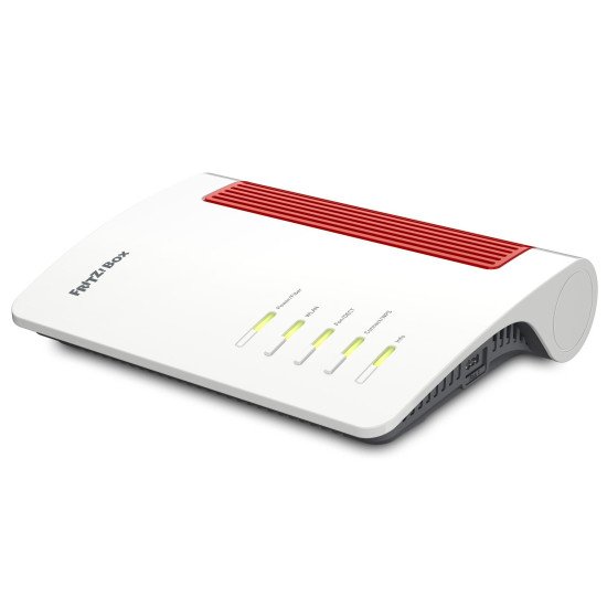FRITZ! Box 5690 routeur sans fil 2.5 Gigabit Ethernet Bi-bande (2,4 GHz / 5 GHz) Rouge, Blanc FRITZ! Box 5690 routeur sans fil 2.5 Gigabit Ethernet Bi-bande (2,4 GHz / 5 GHz) Rouge, Blanc