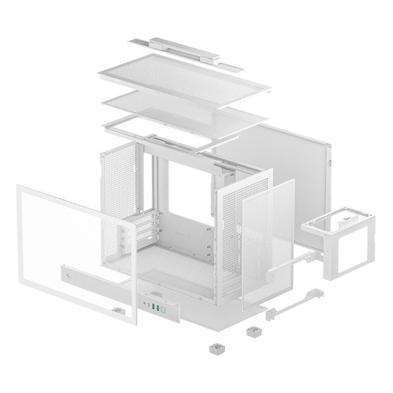 DeepCool CH160 PLUS WH Small Form Factor (SFF) Blanc