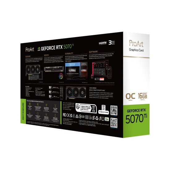 ASUS ProArt -RTX5070TI-O16G NVIDIA GeForce RTX 5070 Ti 16 Go GDDR7