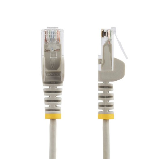 StarTech.com Câble Ethernet CAT6 Gris Fin de 10m, Sans Accroc, 100W PoE, UTP, LSZH, Fil de Cuivre Pur 28AWG, Cordon Patch Réseau RJ45 avec Serre-Câble, Contrôlé Fluke StarTech.com Câble Ethernet CAT6 Gris Fin de 10m, Sans Accroc, 100W PoE, UTP, LSZH, Fil de Cuivre Pur 28AWG, Cordon Patch Réseau RJ45 avec Serre-Câble, Contrôlé Fluke