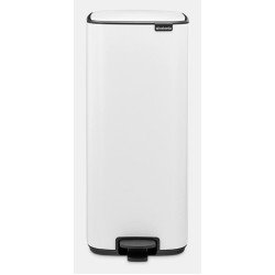 Brabantia Bo Pedal Bin 30 L Rectangulaire Acier Blanc