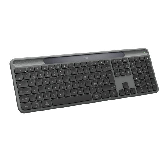 Logitech Signature Slim Solar+ K980 clavier Universel RF sans fil + Bluetooth QWERTY Italien Graphite