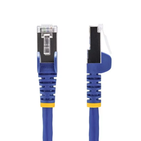 StarTech.com Câble Ethernet CAT8 Bleu de 50cm, RJ45 Snagless, 25G/40G, 2000MHz, 100W PoE++, S/FTP, Fil de Cuivre Pur 26AWG, LSZH, Cordon de Raccordement Réseau Blindé avec Serre-Câble, Testé par Fluke Channel StarTech.com Câble Ethernet CAT8 Bleu de 50cm, RJ45 Snagless, 25G/40G, 2000MHz, 100W PoE++, S/FTP, Fil de Cuivre Pur 26AWG, LSZH, Cordon de Raccordement Réseau Blindé avec Serre-Câble, Testé par Fluke Channel