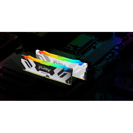 Kingston Technology FURY 16Go 7600MT/s DDR5 CL38 DIMM Renegade RGB Blanc XMP