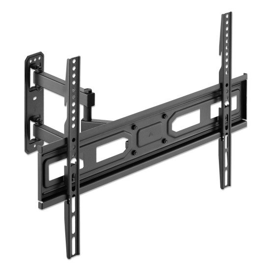 Manhattan Support mural pour TV/moniteurs (Bras articulé), écrans 32"–65", Compatibilité VESA : de 100x100 à 600x400 mm (vérifiez les dimensions des quatre trous de fixation à l'arrière), charge max. 35 kg, noir, garantie à vie