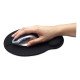 Manhattan Tapis de souris avec repose-poignet en gel, noir, 241 × 203 × 40 mm, base antidérapante, garantie à vie