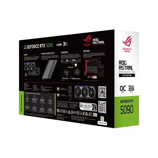 ASUS ROG-ASTRAL-RTX5090-O32G-BTF-GAMING NVIDIA GeForce RTX 5090 32 Go GDDR7
