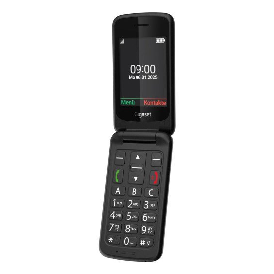 Gigaset GL595 7,11 cm (2.8") 114 g Noir Téléphone pour seniors Gigaset GL595 7,11 cm (2.8") 114 g Noir Téléphone pour seniors