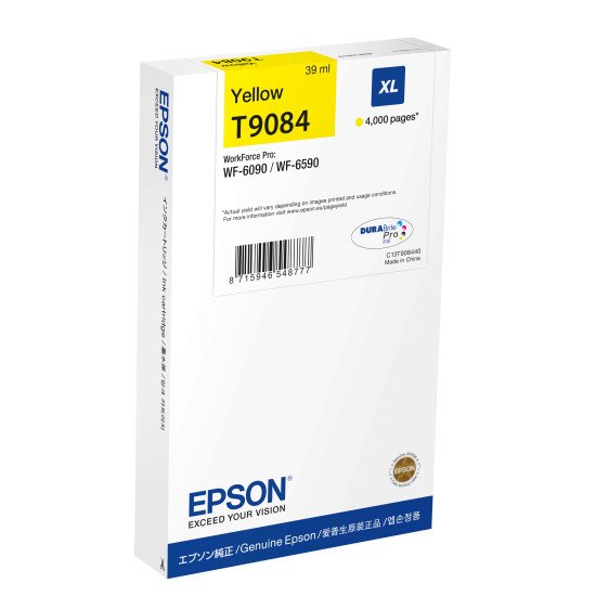 Epson C13T908440 Cartouche d'Encre Jaune XL (4 000 p)