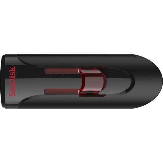 SanDisk UFM 32GB USB CRUZER GLIDE 3.0 lecteur USB flash 32 Go USB Type-A 3.2 Gen 1 (3.1 Gen 1) Noir, Rouge