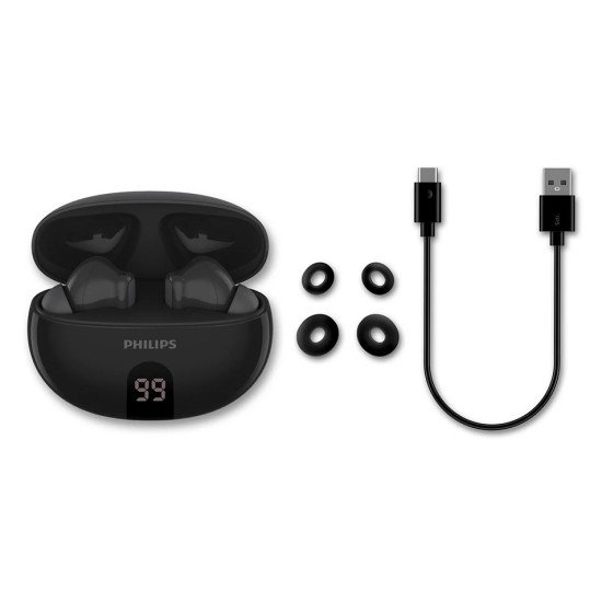Philips TAT2520BK/00 casque Sans fil Ecouteurs Appels/Musique Bluetooth Noir