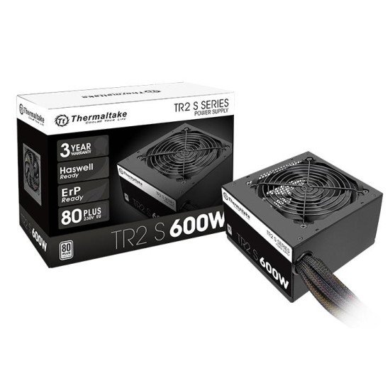 Thermaltake TRS-600AH2NK unité d'alimentation d'énergie 600 W 20+4 pin ATX ATX Noir