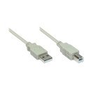 Alcasa 2510-2OF câble USB 1,8 m USB 2.0 USB A USB B Gris