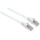 Intellinet Câble patch réseau, Cat6, 20 m, blanc, cuivre, S/FTP, LSOH/LSZH, PVC, RJ45, contacts plaqués or, anti-accroc, avec manchon, garantie à vie