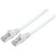 Intellinet Câble patch réseau, Cat6, 20 m, blanc, cuivre, S/FTP, LSOH/LSZH, PVC, RJ45, contacts plaqués or, anti-accroc, avec manchon, garantie à vie