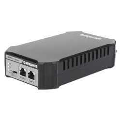 Intellinet Injecteur PoE++ 10G à 1 port 95 W, conforme IEEE 802.3bt (4PPoE), boîtier métallique, option de montage mural, Alimentation par Ethernet, Power Over Ethernet, garantie de 3 ans