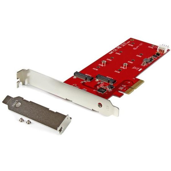 StarTech.com Carte contrôleur PCI Express pour 2 SSD M.2 NGFF SATA