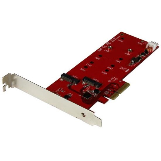 StarTech.com Carte contrôleur PCI Express pour 2 SSD M.2 NGFF SATA