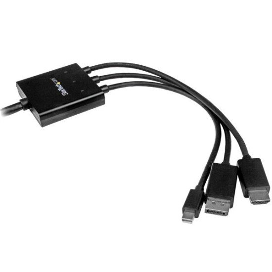 StarTech.com Câble adaptateur HDMI, DisplayPort ou Mini DisplayPort vers HDMI de 2 m - Noir
