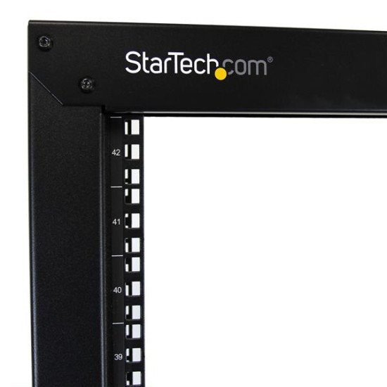 StarTech.com Rack de serveur 42U en acier robuste - Bâti rack à 2 montants avec roulettes