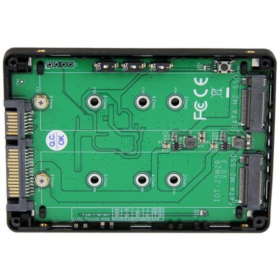 StarTech.com Adaptateur 2x SSD M.2 NGFF vers SATA 2,5