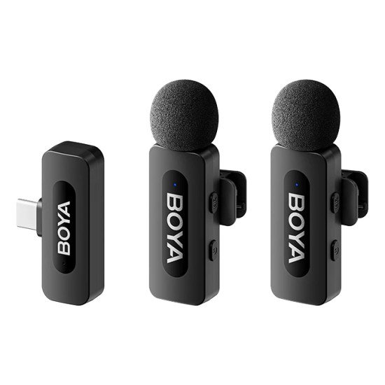 BOYA Système de microphone sans fil BY-V2.0 2,4 GHz 2,4 GHz