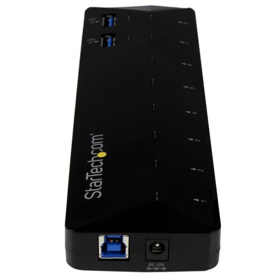 StarTech.com Hub USB 3.0 à 10 ports avec ports de charge et synchronisation - 2x 1,5 A