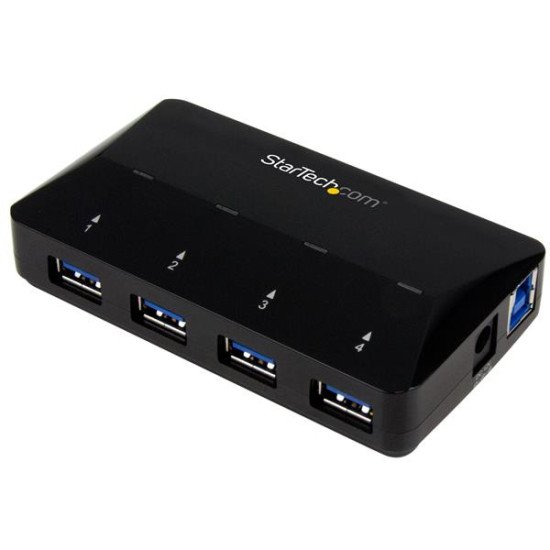 StarTech.com Hub USB 3.0 à 4 ports plus port dédié à la charge de 2,4 A