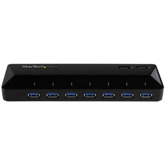 StarTech.com Hub USB 3.0 à 7 ports plus ports dédiés à la charge - 2x 2,4 A