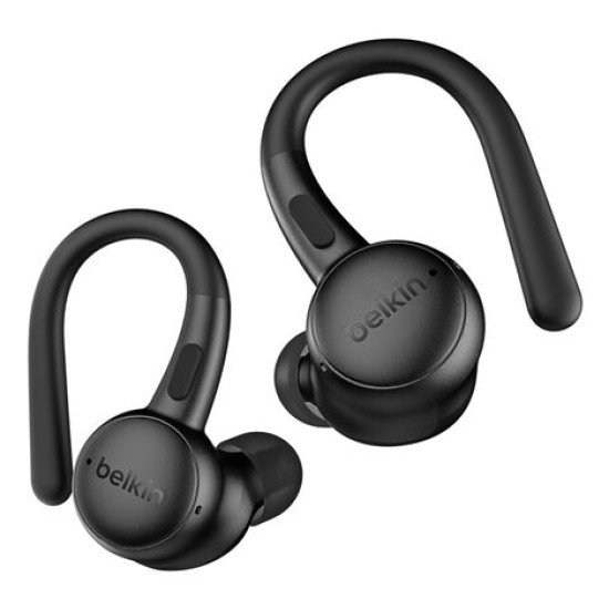 Belkin SoundForm ActiveFit Casque Avec fil &sans fil Crochets auriculaires Appels/Musique USB Type-C Bluetooth Noir