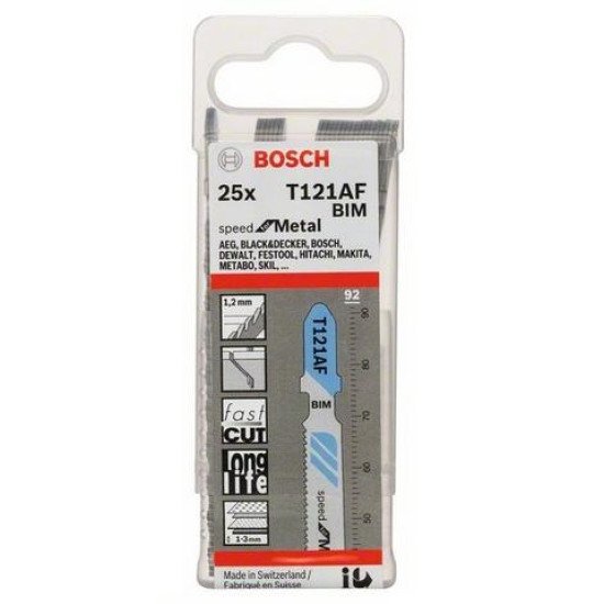 Bosch 2 608 636 700 Lame de scie sauteuse, à chantourner et sabre Lames de scie sauteuse Bimétal 25 pièce(s)