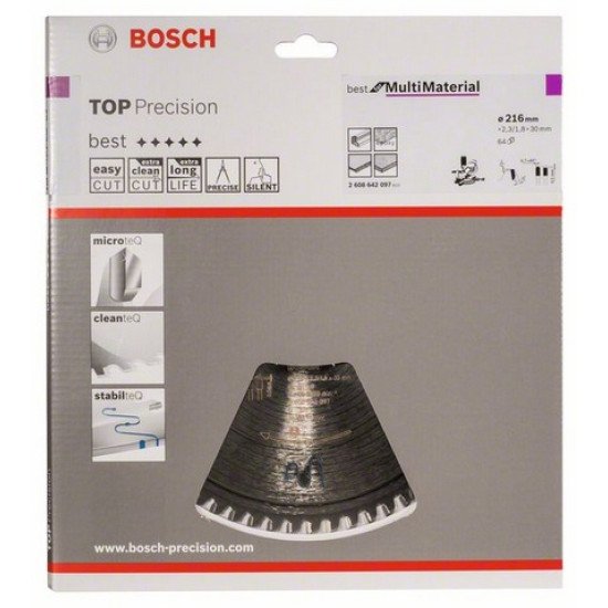 Bosch 2 608 642 097 lame de scie circulaire 21,6 cm 1 pièce(s)