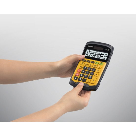 Casio WM-320MT calculatrice Poche Calculatrice à écran Noir, Jaune