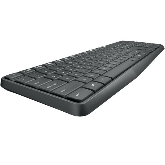 Logitech MK235 Clavier Sans fil + USB QWERTY US Noir 