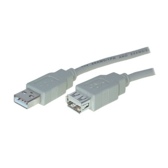 S-Conn USB 2.0 1.8m câble USB 1,8 m USB A Gris
