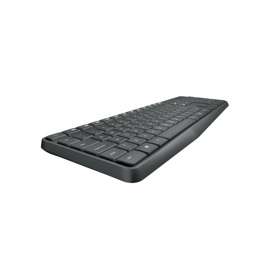 Logitech MK235 clavier RF sans fil QWERTZ Croate, Slovène Noir