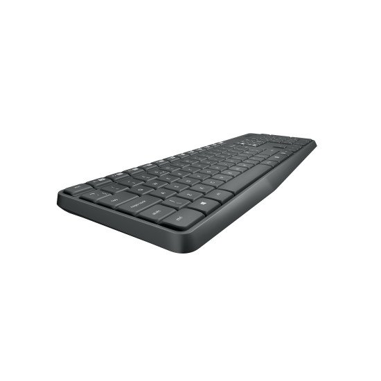 Logitech MK235 clavier Souris incluse USB QWERTY Espagnole Gris