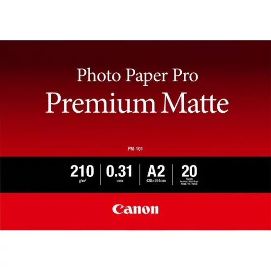 Canon Papier photo mat A2 PM-101 - 20 feuilles Canon Papier photo mat A2 PM-101 - 20 feuilles