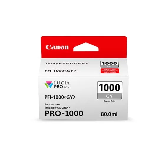 Canon PFI-1000 GY Cartouche d'encre Original Gris Canon PFI-1000 GY Cartouche d'encre Original Gris