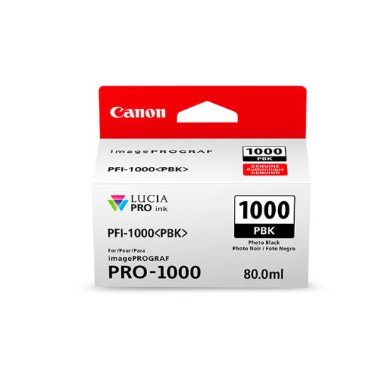 Canon PFI-1000 PBK Cartouche d'encre Original Photo noire