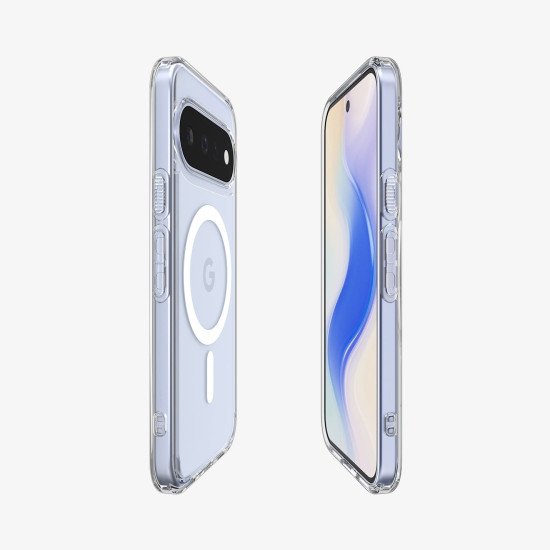 Spigen Ultra Hybrid (Mag Fit) coque de protection pour téléphones portables 16 cm (6.3") Housse Transparent, Blanc