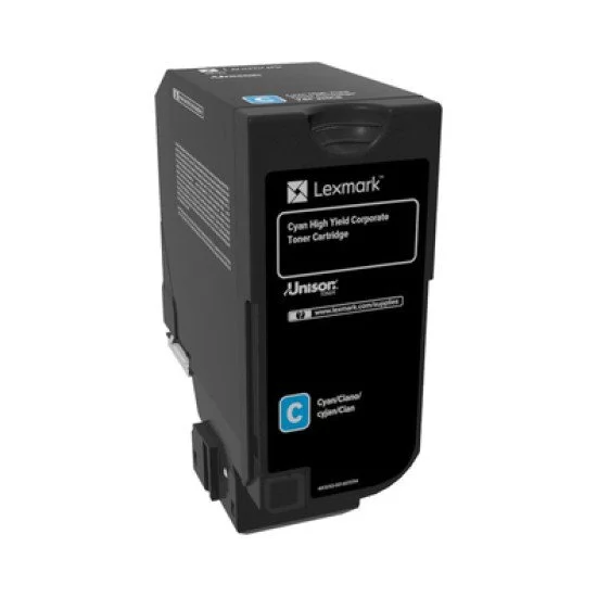 Lexmark 74C2HCE toner Original Cyan 1 pièce(s) Lexmark 74C2HCE toner Original Cyan 1 pièce(s)