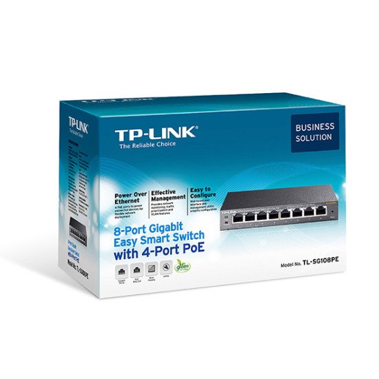 TP-LINK TL-SG108PE Switch Gigabit Ethernet 