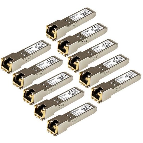 StarTech.com Module SFP GBIC compatible Cisco GLC-T - Transceiver Mini GBIC 1000BASE-T - Paquet de 10